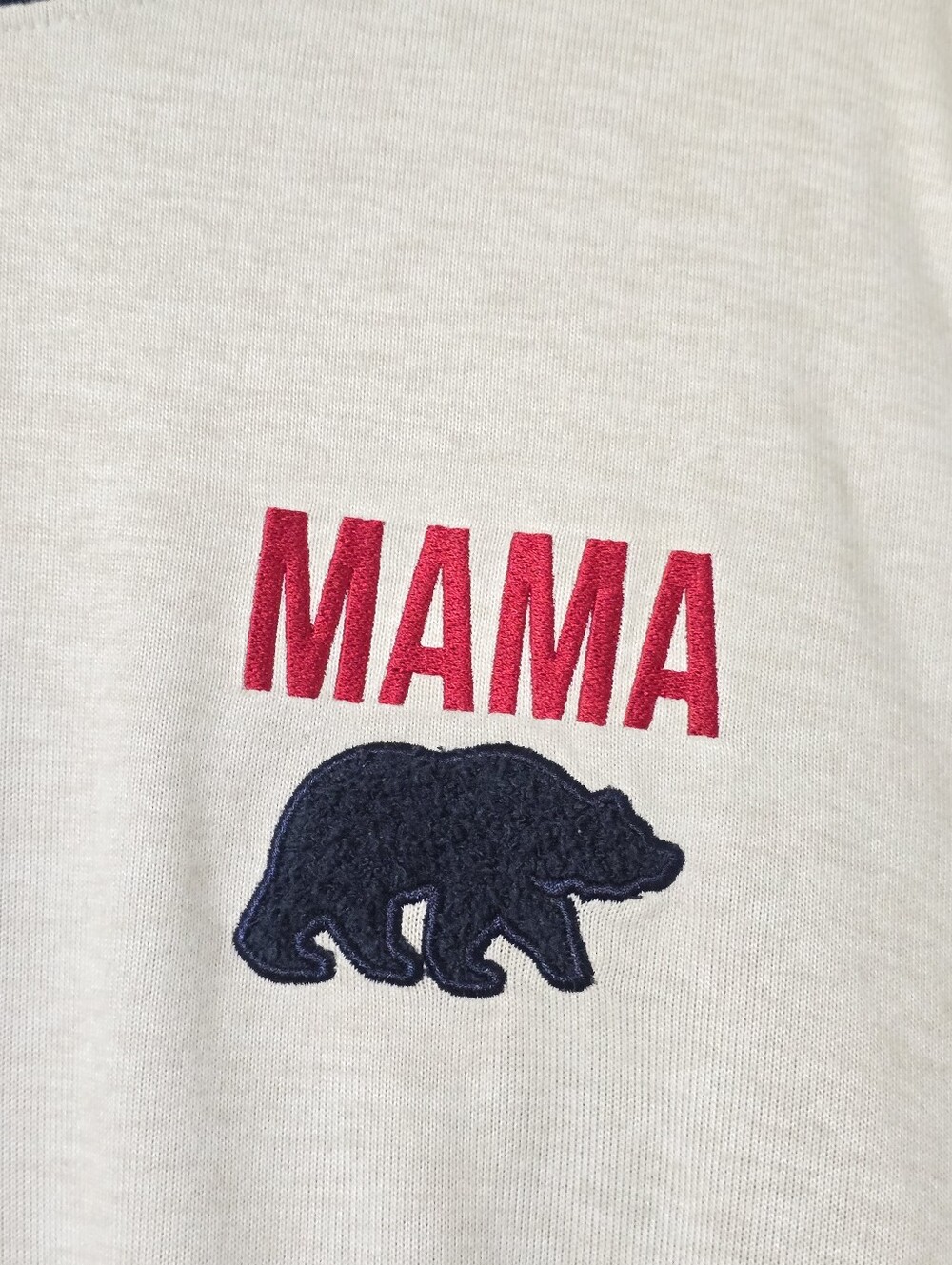 Dearfoams Mama Bear Womens Pajama Set XL Red Blue Buffalo Plaid Matching Family - Picture 6 of 10